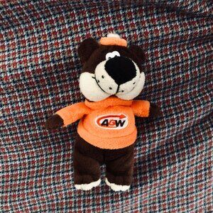 Vintage A&W Root Beer Plush Rooty the Teddy Bear 6" Stuffed Animal Toy Soda
